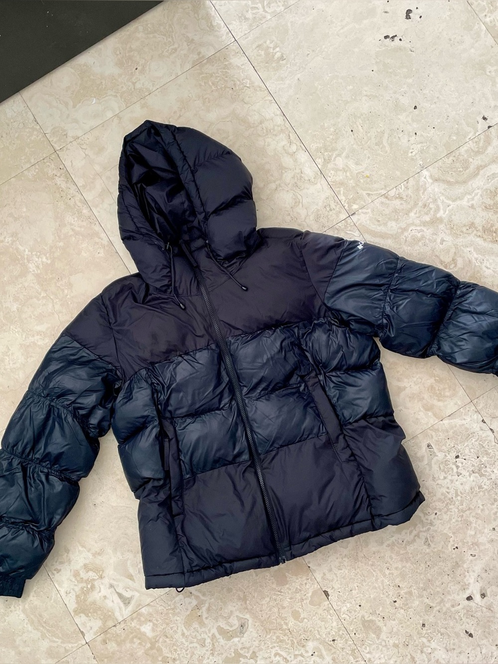 Women Black Puffer Jacket with Hood